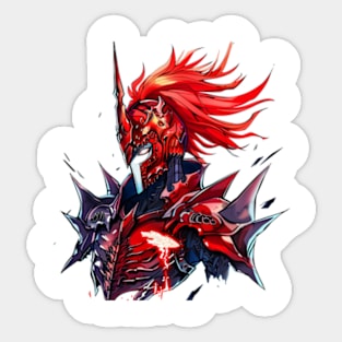 solo leveling igris red armor Sticker